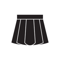 Short Skirt icon design, isolated on white background, vector illustration