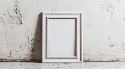 White background with photo frame in isolation