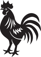 rooster isolated on white background