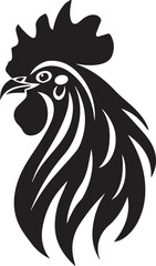 rooster isolated on white background