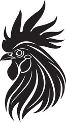 rooster isolated on white background