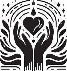 Naklejka premium heart with ornament