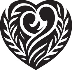 silhouette of a couple with heart