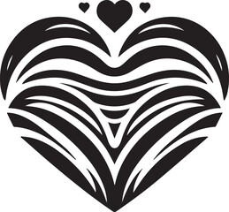 silhouette of a couple with heart