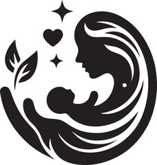 silhouette of a couple with heart