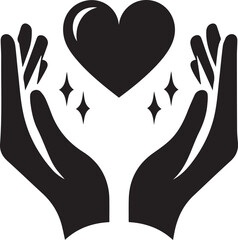 Obraz premium silhouette of a couple with heart