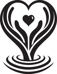 silhouette of a couple with heart