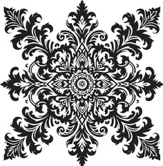 Fototapeta premium black and white ornament