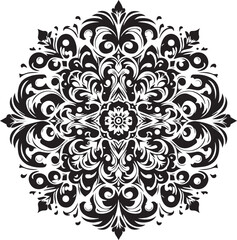 black and white ornament