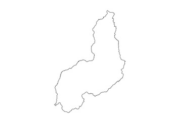 Obraz premium Mapa do estado de Piauí, Brasil