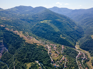 Fototapeta premium Iskar gorge near village of Bov, Balkan Mountains, Bulgaria