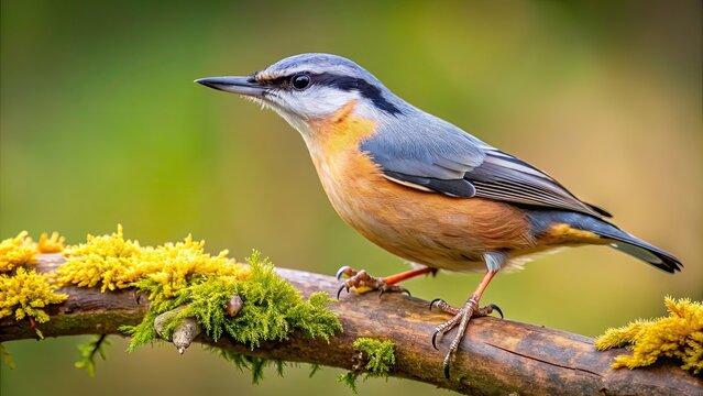 Eurasian nuthatch perching on a tree branch, Eurasian, nuthatch, bird, wildlife, nature, tree, branch, feathers, beak, small
