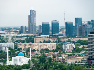 Aerial View of Tashkent, Uzbekistan from the Television Tower - Landscape shot