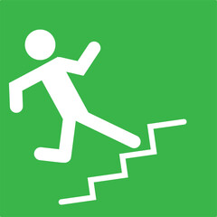 Emergency Exit Sign Set Vector Illustration