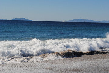 Crashing ocean waves