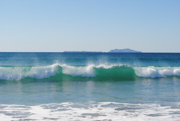 Crashing waves of the ocean