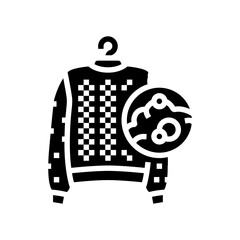 Obraz premium wool cleaning dry laundry wash glyph icon vector. wool cleaning dry laundry wash sign. isolated symbol illustration