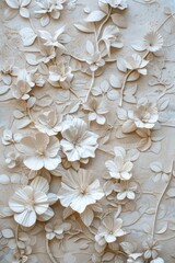 A close-up shot of a wall with colorful flowers growing out of the cracks and crevices