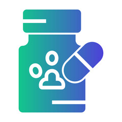 pet medicine Gradient icon
