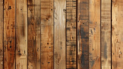 Desk made wooden wall background