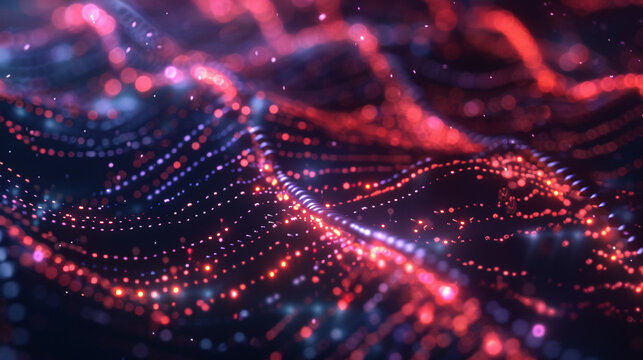 DNA microarray chip close-up on dark tech-themed backdrop