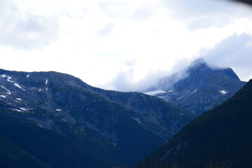 Glacier Behind Clouds