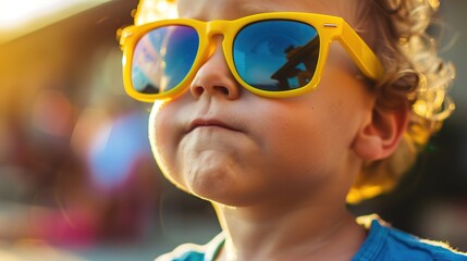 Child in Sunglasses: Cool and Playful Summer Vibes