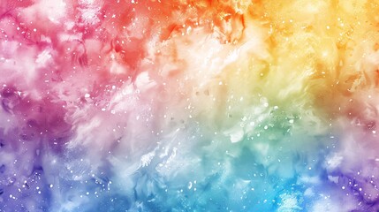 Fototapeta premium Abstract Watercolor Background with Rainbow Hues