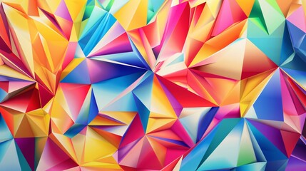 Abstract Colorful Geometric Pattern