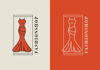 fashion shop boutique logo design template1