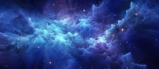 Fototapeta premium Cosmic Nebula with Glowing Stars