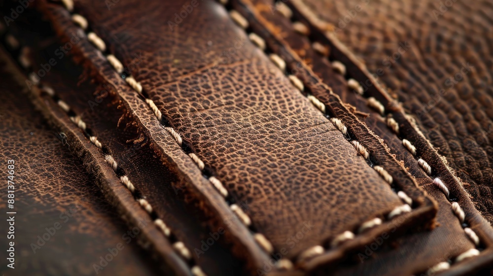 Poster create custom text on leather label