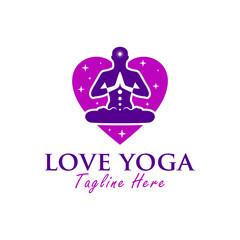 yoga sports lover logo