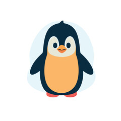 Obraz premium cute and beautiful little penguin - IA generativa
