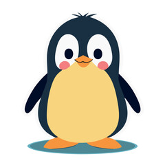 Fototapeta premium cute and beautiful little penguin - IA generativa