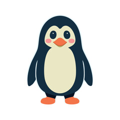 Fototapeta premium cute and beautiful little penguin - IA generativa