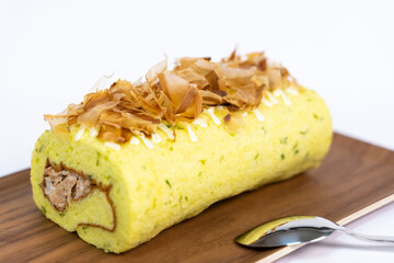 Enjoy delicious tuna cake rolls on weekend afternoons