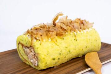 Enjoy delicious tuna cake rolls on weekend afternoons