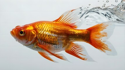 Fototapeta premium 金魚／イラスト