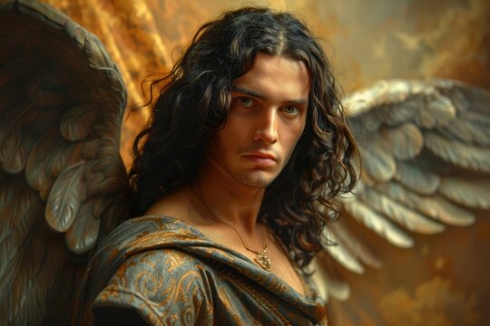 Archangel Gabriel, a divine messenger, celestial guardian, and harbinger of hope, embodying purity, guidance, and enlightenment in spiritual narratives and belief systems
