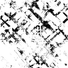 Fototapeta premium Seamless pattern, rough vector background, black and white 