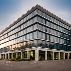 Obraz premium modern office building with sky
