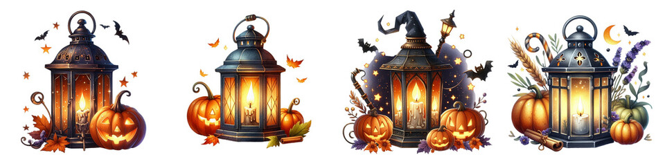 Obraz premium Four creepy dolls with green and red clothing