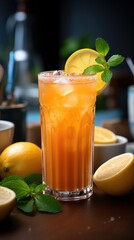 lemon juice with mint