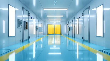 Precision and Purity: Inside a Pristine Cleanroom Environment in a High-Tech Factory