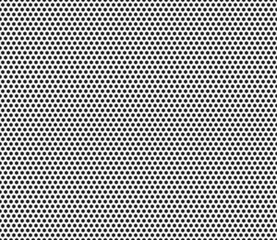 Pattern of hexagon shapes. Hexagon mosaic cells with padding and inner solid cells. Seamless tileable vector illustration.