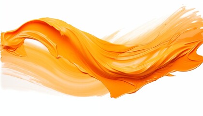 abstract orange wave paint