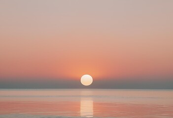 Obraz premium Beautiful landscape: sunset over the sea