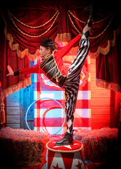 flexible circus gymnast © Andrey Kiselev