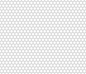 Honeycomb mosaic background. Rounded hexagons mosaic pattern. Hexagon shapes. Seamless tileable vector illustration.
